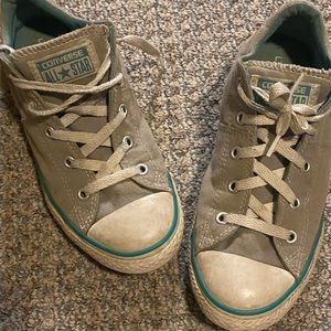 Gray and Blue, Low top, Converse Allstars